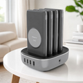 Powerology 4 In 1 Power Bank Station With Built-in Lightning And Type-c Cable