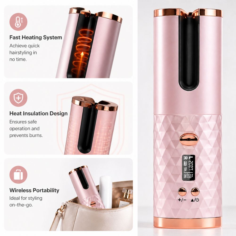 Cordless Automatic Hair Curler