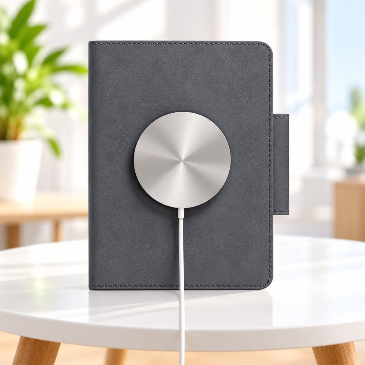 Levelo Harbor Passport Holder with Built-in Find My Tracker – Grey