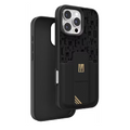Levelo Morphix Gripstand Case With Cardholder For iPhone 16 Pro Max-Black