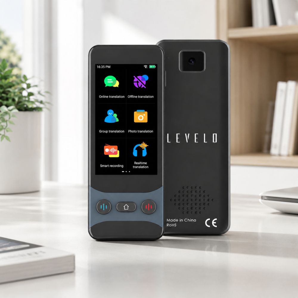 Voice Translator Device – Offline & Online Language Translator Levelo