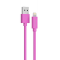 Porodo PVC Lightning Cable 1.2m 2.4A - Pink