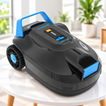 Powerology Cordless Robotic Pool Cleaner – Automatic Swimming Pool Vacuum, 120 Min, 5000mAh, Black