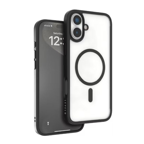 Levelo MagSafe Solo Case for iPhone 16 Plus-Black
