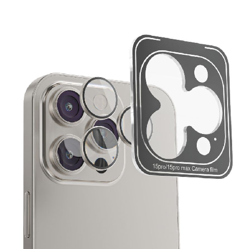 Mezone LENS Protector for iPhone 15 Pro Max - Natural Titanium