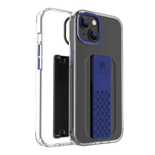 Levelo Graphia iPhone 14 IMD Clear Case – Blue