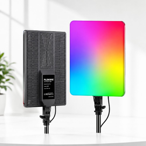 RGB LED Video Panel Light with Remote – PLOKAMA LIVE P19 Pro