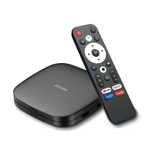 Porodo Full HD Android TV Box – 1080P Video Streaming Media Player