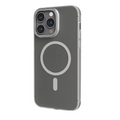 Levelo MagSafe Glory Matte Back Case For iPhone 14 Pro Max-Matte Clear/Silver