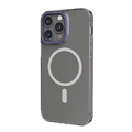 Levelo MagSafe Sensa Clear Back Case For iPhone 14 Pro Max – Clear/Purple