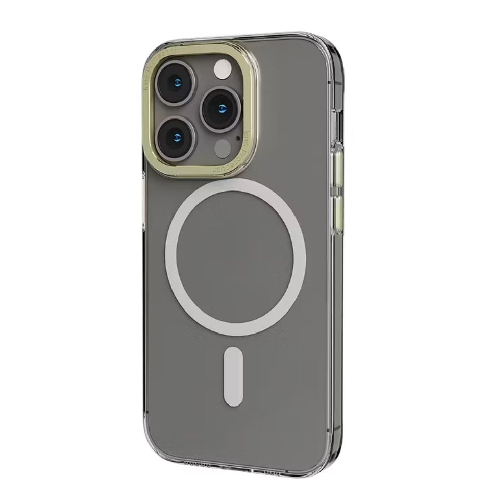 Levelo MagSafe Sensa Clear Back Case For iPhone 14 Pro - Clear/Champagne