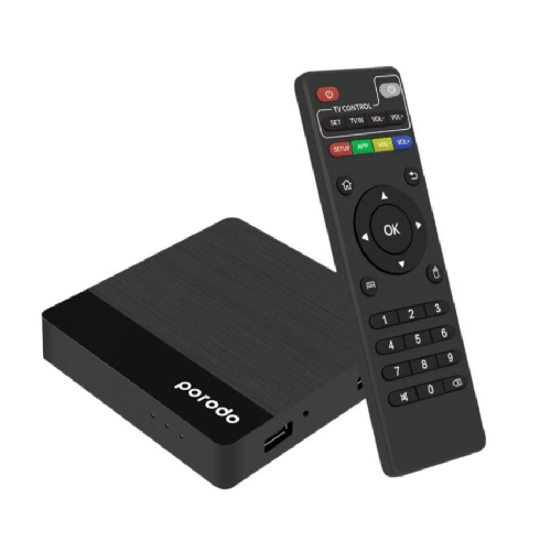 Porodo 4K Android TV Box – Ultra HD Video Streaming Media Player