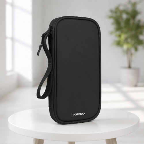 Porodo Lifestyle Milano Passport Holder - Black