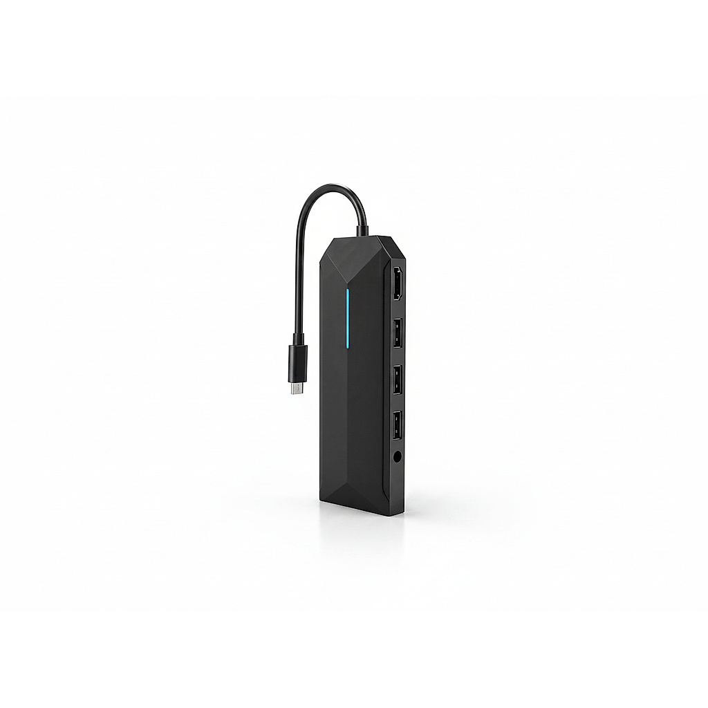 Porodo Gaming 9in1 USB-C HUB 4K Gamers Edition
