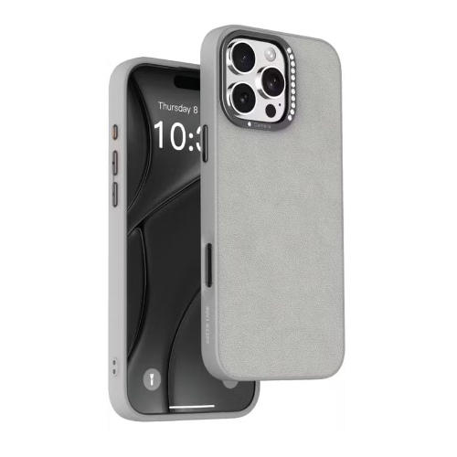 Green Lion Kimberly Leather Case iPhone 16 Pro Max- Gray