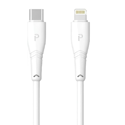 Pawa Type-C to Lightning PVC Cable 27W Quick Charging 1.2m - White