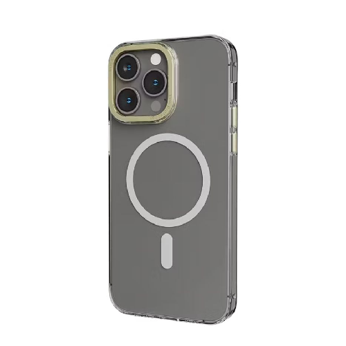 Levelo MagSafe Sensa Clear Back Case For iPhone 14 Pro Max - Clear/Champagne