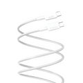 PAWA El‑Caro Braided Cable USB‑C to USB‑C 100 W 1.2M -White
