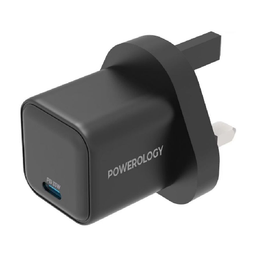 Powerology 35W Single Port Type-C GaN Charger with UK Plug