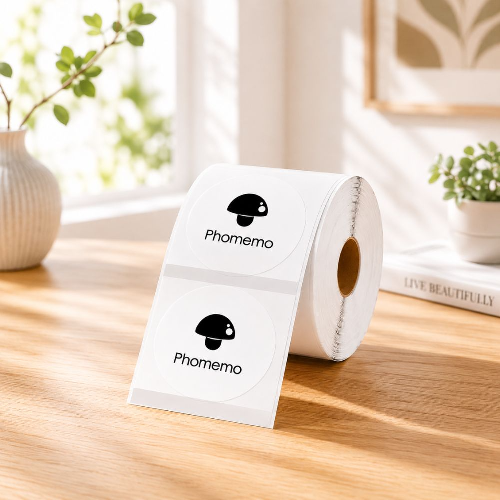 Phomemo 40×40mm Transparent Round Labels