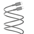 Pawa El‑caro Braided Cable Usb‑c To Usb‑c 100 W 1.2m - Gray
