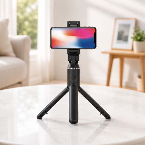 Porodo Bluetooth Selfie Stick Tripod with Remote for iPhone & Android