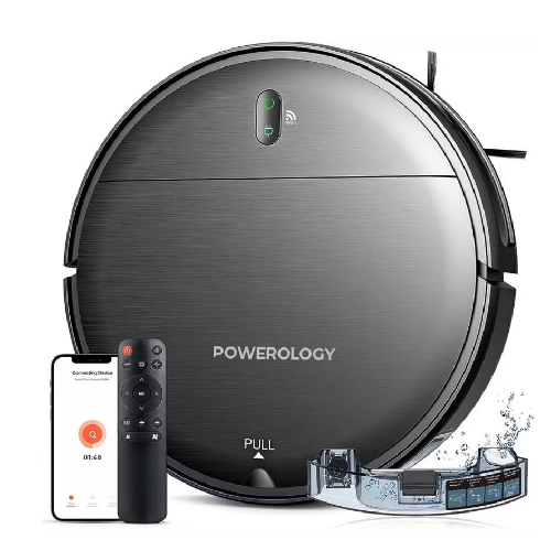 Powerology Robot Vacuum Cleaner & Mop -Smart Robovac