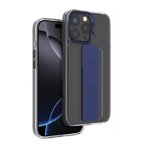 Levelo Graphia Imd Silicone Grip Case For Iphone 16 Pro-blue