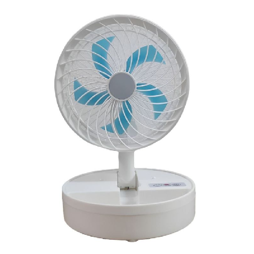 5 Blade Rechargeable Foldable Mini Table Fan - JR-555