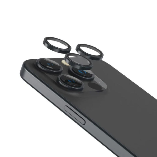 Levelo Lucent Trio 9H Camera Lens Protector IP15 Pro/15 Pro Max - Black