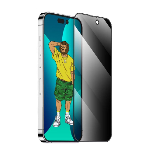 Green Lion 3D Silicone Privacy Glass Screen Protector For IPhone 13 Pro Max or 14 Plus (6.7")