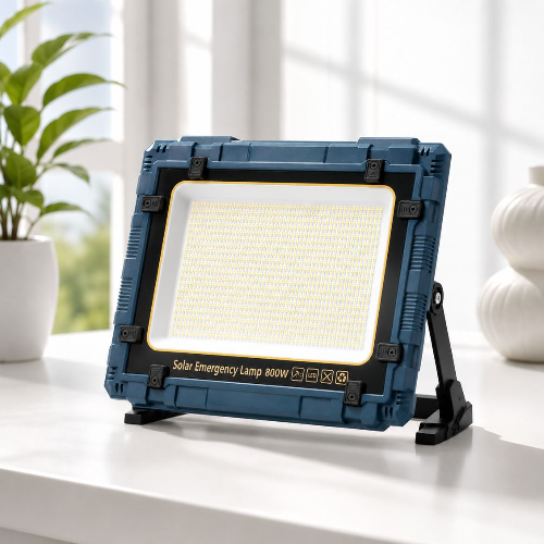 Solar Emergency Flood Light – Rechargeable Camping Light with Power Bank
