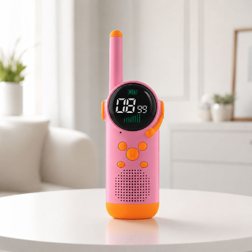 Porodo Kids Walkie Talkies – 3KM Long Range 2 Way Radio Toy with Flashlight & LCD Display