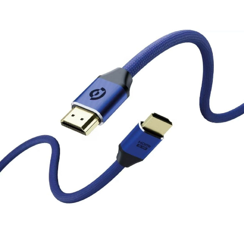 Powerology 8K HDMI Braided Cable 2M - Dark Blue