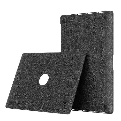 Levelo Gevena Leather Macbook Air 15.3" Cover-Black