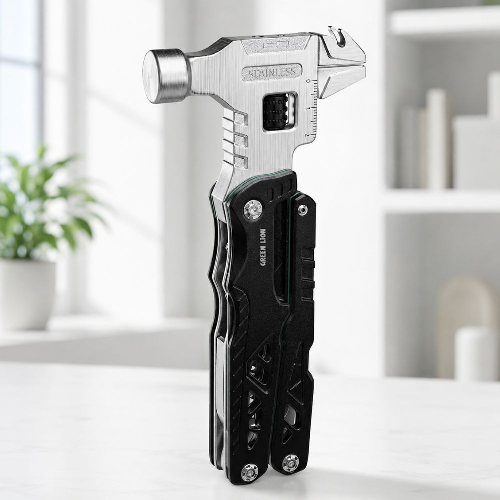 Green Lion 18-in-1 Multi Tool Hammer – Portable Survival Camping Emergency Repair Tool