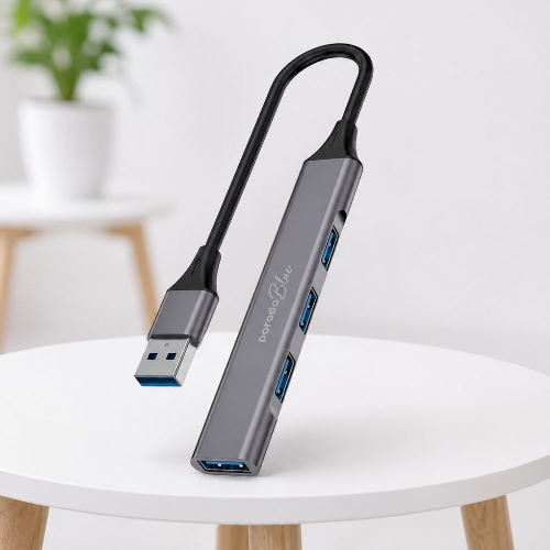Porodo Blue 4 in1 USB-A Hub