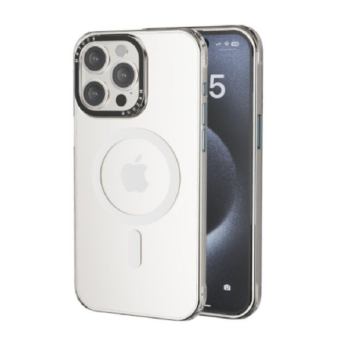 Mezone Clear Magnetic Case iPhone 15 Pro - White