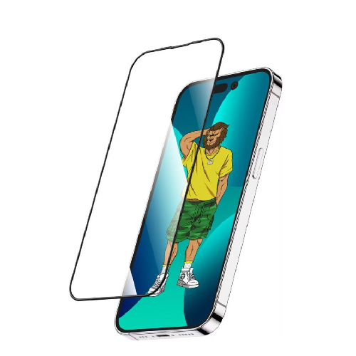 Green Lion 3D Silicone HD Glass Screen Protector for iPhone 14 Pro ( 6.1" ) - Clear