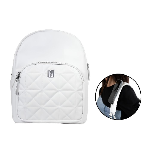 Levelo Albino Women Backpack – Stylish White Travel