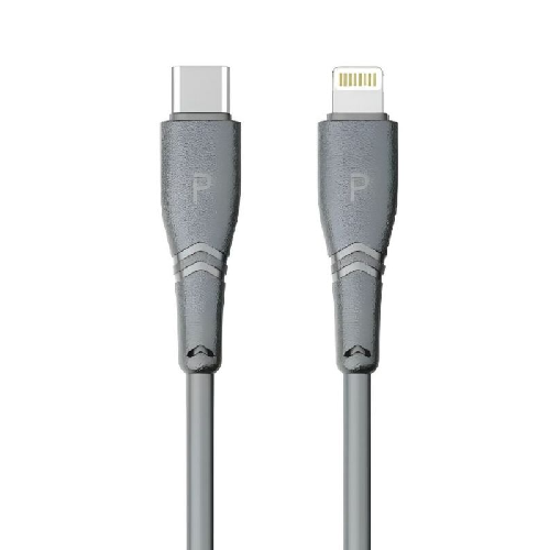 Pawa Type-C to Lightning PVC Cable 27W Quick Charging 1.2m - Gray
