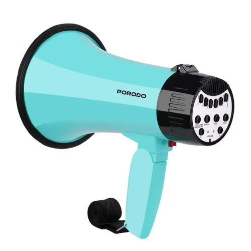 Kids Megaphone Toy – Porodo Voice Amplifier Speaker Sky Blue
