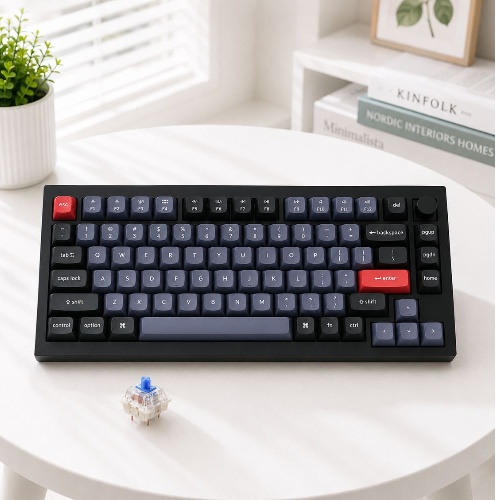 Hot Swappable Mechanical Keyboard – RGB Knob Gaming Keyboard Keychron Q1-M2