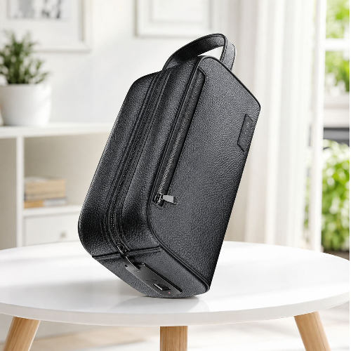 Green Lion Liora Fingerprint Smart Bag – Anti-Theft PU Leather Secure Travel Pouch
