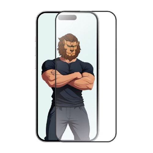 Green Lion 3D Silicone Plus High Definition Edge Glass for iPhone 16 Pro - Clear