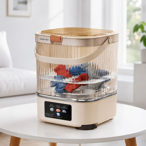 Green Lion Mini Wash 12L Portable Washing Machine - White