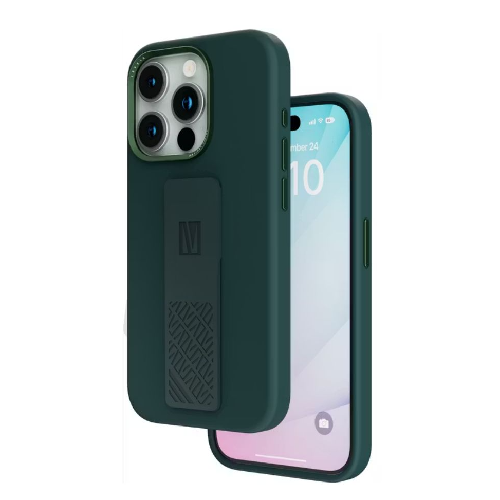 Levelo Morphix Silicone Case With Silicone Grip For iPhone 15 Pro - Green
