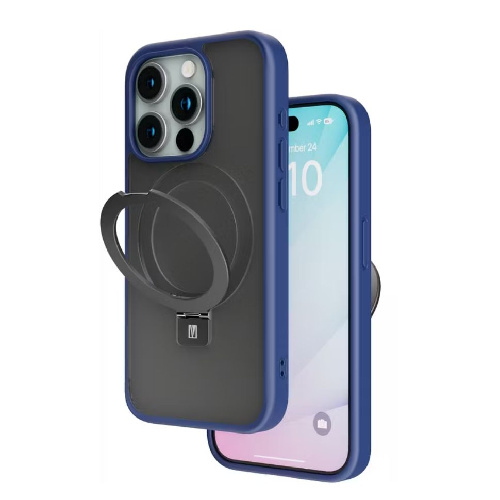 iPhone 15 Pro Case Cover – Levelo Verona Shockproof Deep Blue