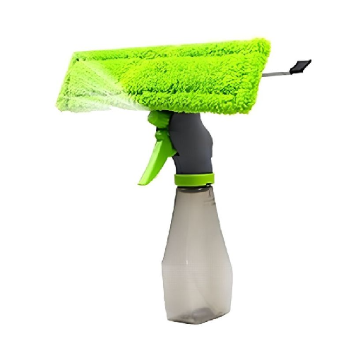 3 in 1 Glass Cleaner Spray – Window & Car Windshield Cleaning Tool with Wiper & Microfiber Cloth