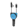 3 In 1 Car Charger (Micro\type C\lightning) - Green